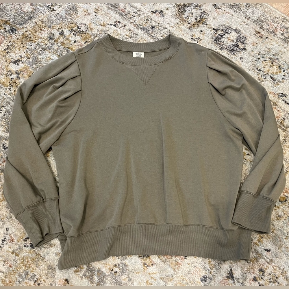 Matilda Jane Good Hart Bonnell Sweatshirt Sage Green - Picture 2 of 6